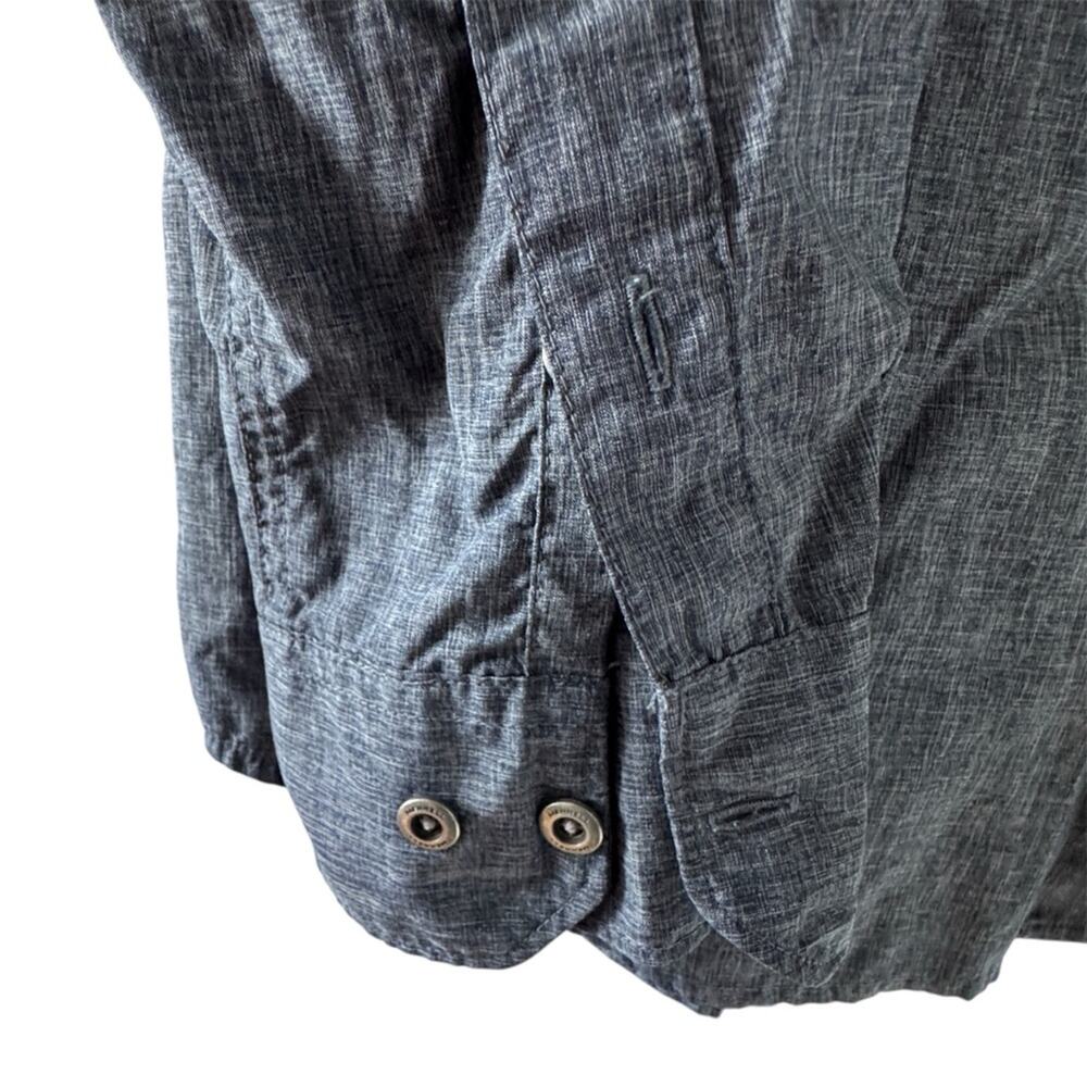 Merrell Men’s Dark Blue/Gray Casual Button-Down Shirt Outdoors Hiking Size M - Picture 2 of 9